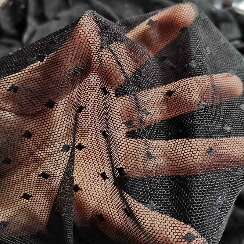 优质弹力蕾丝网布面料DIY服装打底衫内衣窗帘背景布料lace Fabric