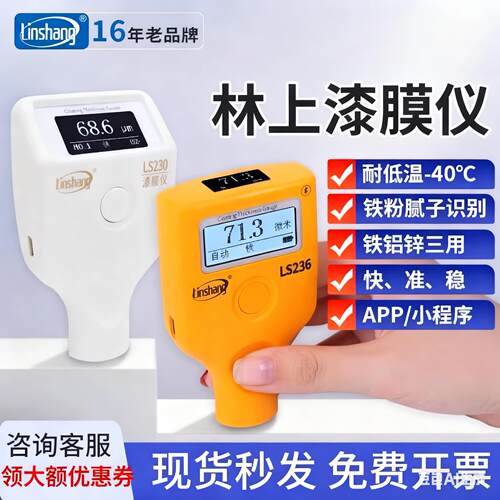 林上漆膜仪汽车漆面检测仪金属表面高精度涂层测厚仪漆膜仪