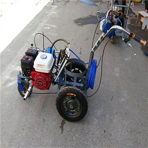 压隔膜泵冷喷漆喷涂机 小型汽油划线机 手推冷喷划线机