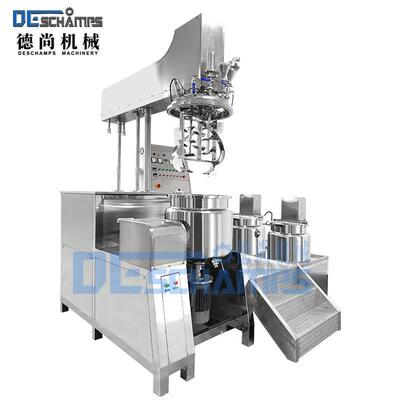 200L高剪切液压升降乳化机沙拉酱食品搅拌机化妆品膏霜加工设备