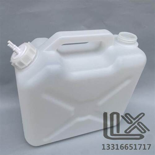 10L 扁形方形 双孔盖 废液收集桶 补料桶 上液桶 PE塑料化工罐