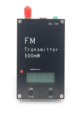 2000米FM发射机数字显示0.5W500mW立体声76-108M