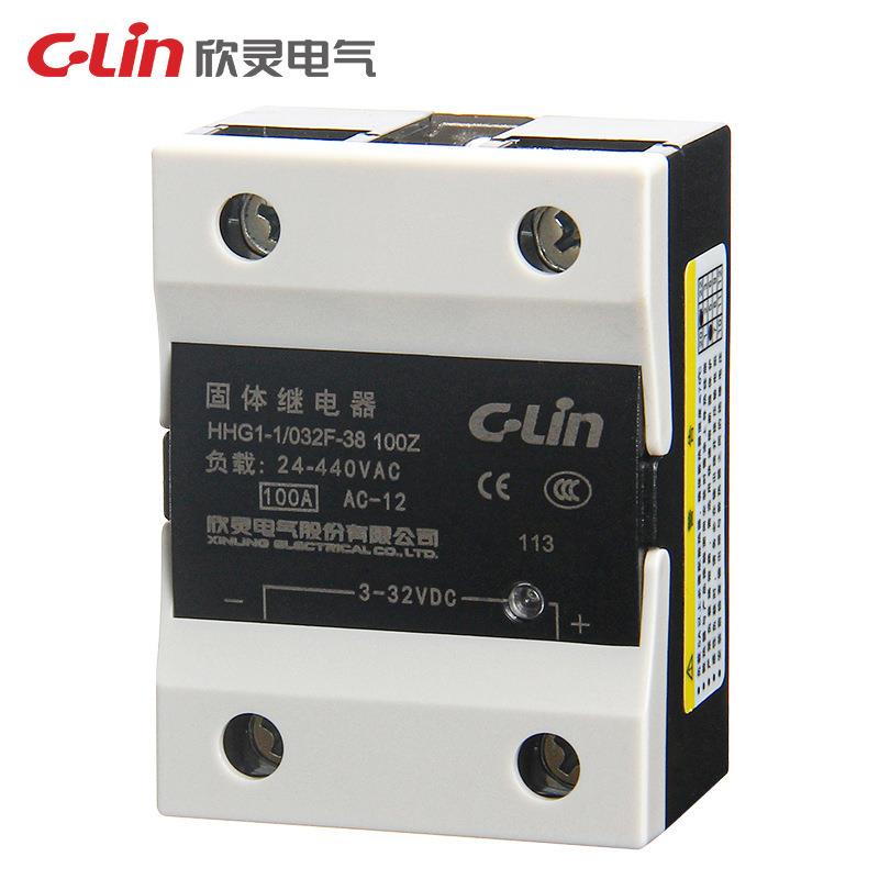 欣灵HHG1-1/032F-38 100A单相相直流控制交流固体继电器