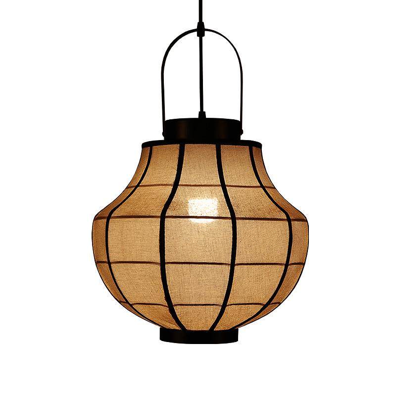 哈美灯工禅意吊灯麻布艺餐厅火锅店大堂茶室茶楼饭店大厅日式灯具