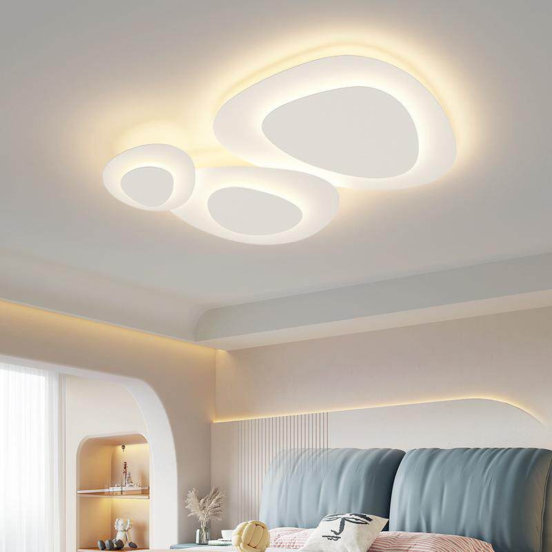 现代简创意LED鹅卵石吸顶柔灯卧室604客厅光全灯具组屋约合搭配套
