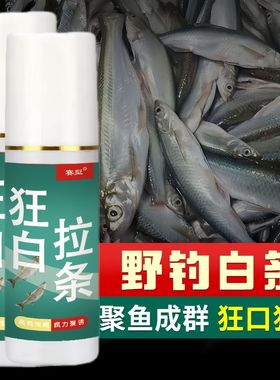 鱼味王厂家直销狂拉白条钓白条鱼饵料添加剂溪流野钓大白条诱鱼剂