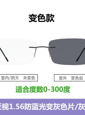 正品无变色框男眼镜防蓝光辐射电脑护目近视眼镜架轻框商务平光镜