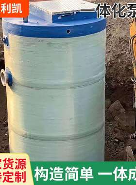 一体化预制泵站农村灌溉泵站污水处理厂服务区GRP一体化提升泵站