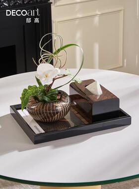 搬家新家，装饰用品，高端氛围，客厅茶几，收纳托盘，饰品组合