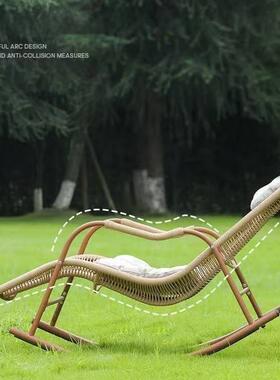 懒人摇摇椅藤躺椅大人午休家用沙发户外庭院露台逍遥椅阳台休闲椅