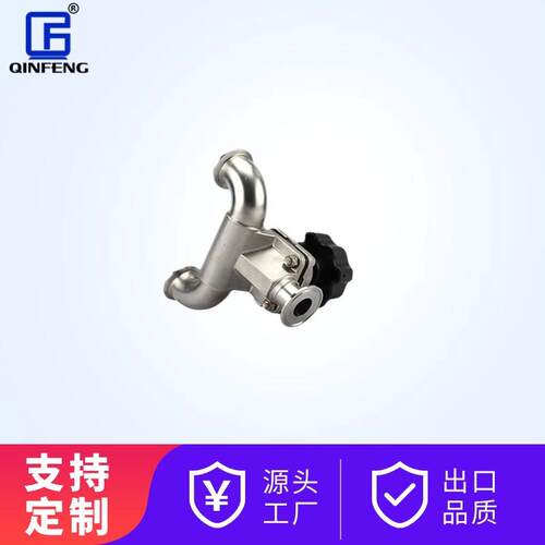 现货供应0416L不锈钢高洁净焊快装手动三通U型隔膜阀