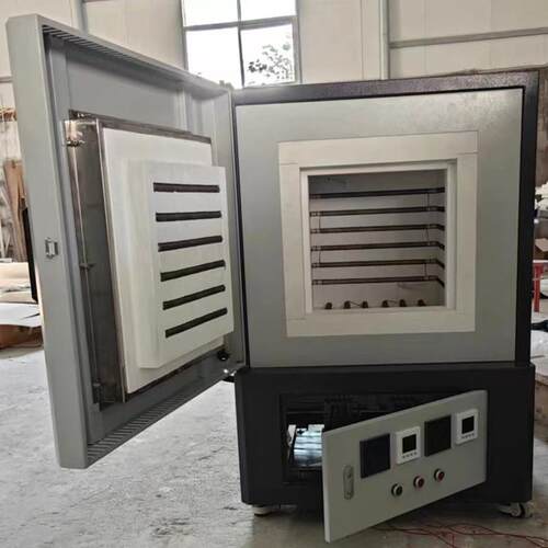 1200℃电炉丝六面加热箱式炉双区智能程序控温炉膛尺寸可以选择
