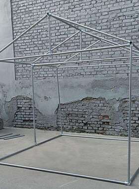 阳光房骨架自装可拆卸车棚棚连接件大雨管钢管棚接头6CD644429分