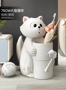 可爱的猫客厅入口储物柜家居配件沙发电视柜地板摆件乔迁礼物