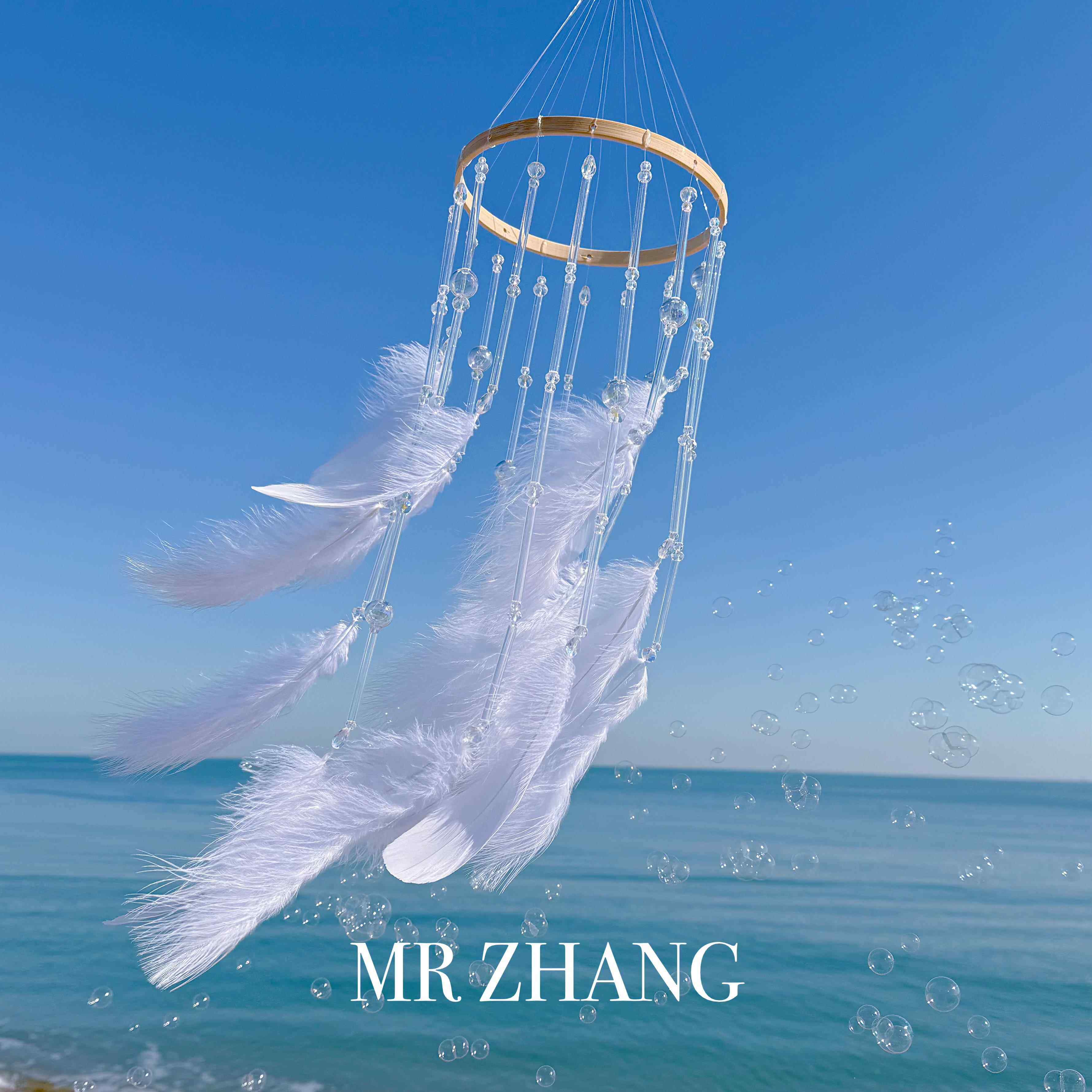 羽毛风铃【友风】文艺挂饰阳台窗家庭卧室作为朋友的生日礼物