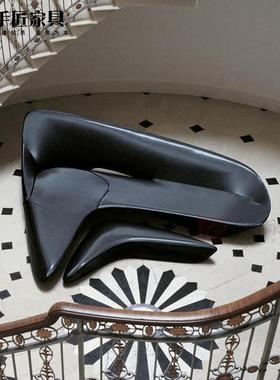 设计师意大堂接待玻璃钢长异形月亮沙创发生产时艺术烤02553漆尚