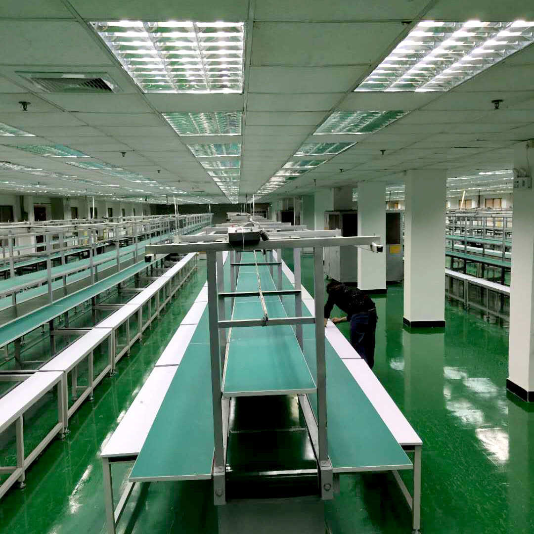 深圳飞机翼pvc输送线厂家皮带输送防静电打包生产组装喷涂生产线