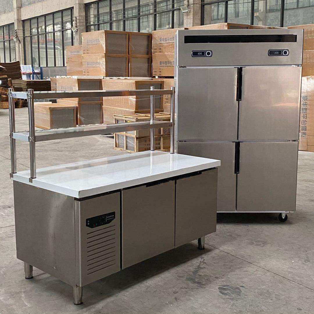 冷藏工作台厨房冰柜案板商用冰箱冷冻柜操作台平冷保鲜柜双温冷柜