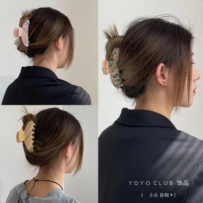 Hot Sale Solid Color Claw Clip Large Barrette Crab Hair