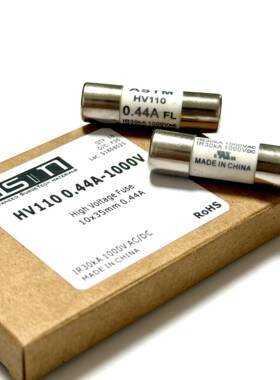 ASTM熔断器HV110/0.44AFL 440MA IR30KA1000VAC/DC10×35保险丝管