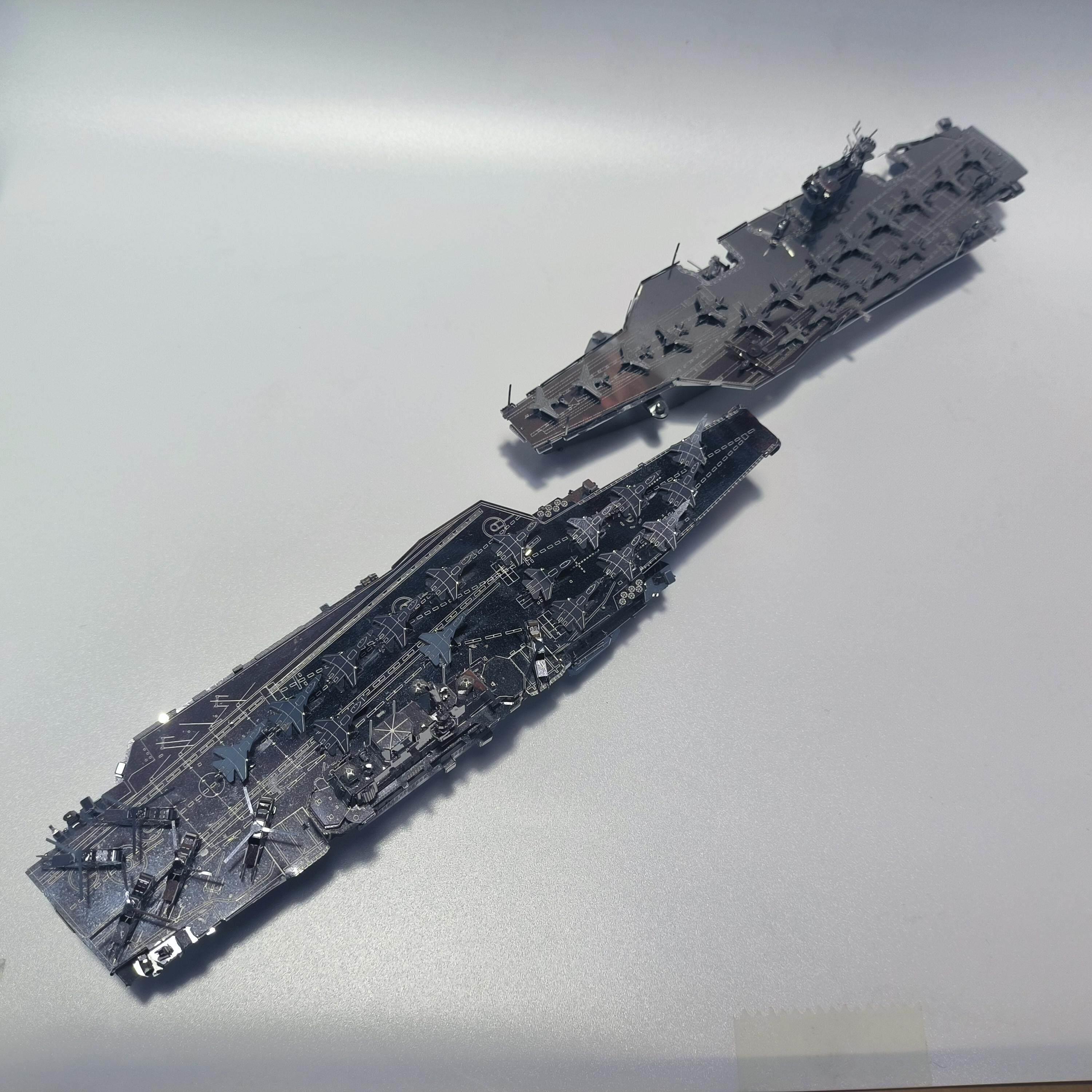 航空母舰战列舰 金属拼装船模手工DIY拼装模型高难度组装模型摆件