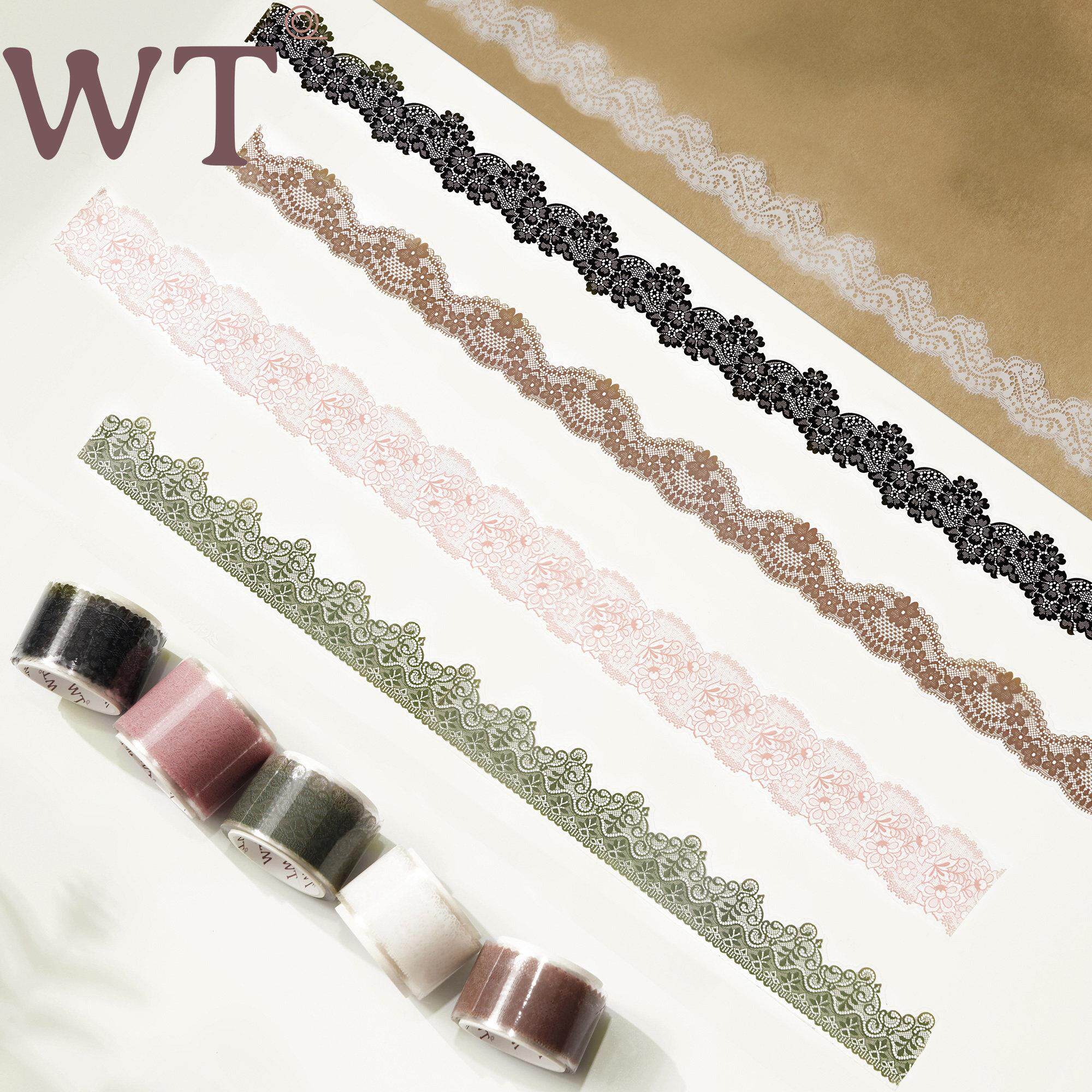 WT原创胶带 巴洛克蕾丝物语 异形模切PET胶带花边手账胶带清新INS