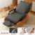 [Cat Scratch Leather + Solid Wood Feet]Gray + Brown + with Footrest + Storage Bag Included
