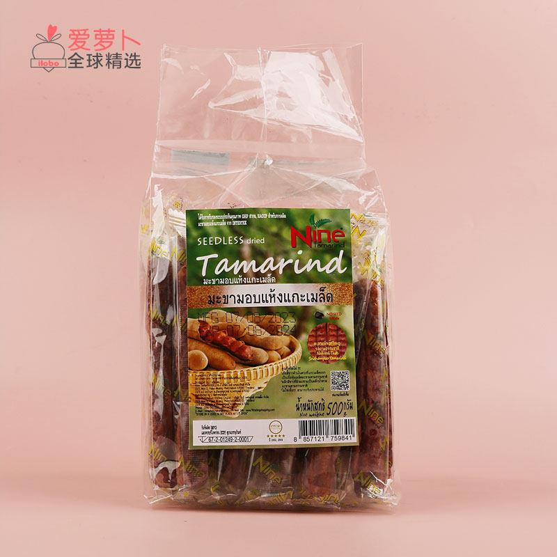 泰国天然无籽酸角干 NINE TAMARIND独立包装 罗望子500g OTOP认证图片