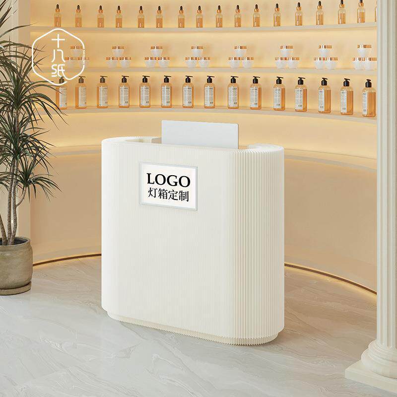 十八纸前台商业收银办公接待台迎宾吧台咨询引导台便民工作服务柜