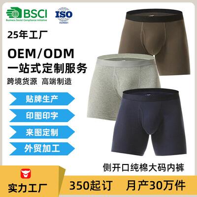 1/5-Piece Set Men's Comfortable Pure Cotton Boxer Briefs