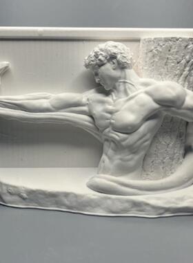 博物馆覆古罗马人物雕塑艺术品石膏雕像漫射石家居装饰饰品生日礼