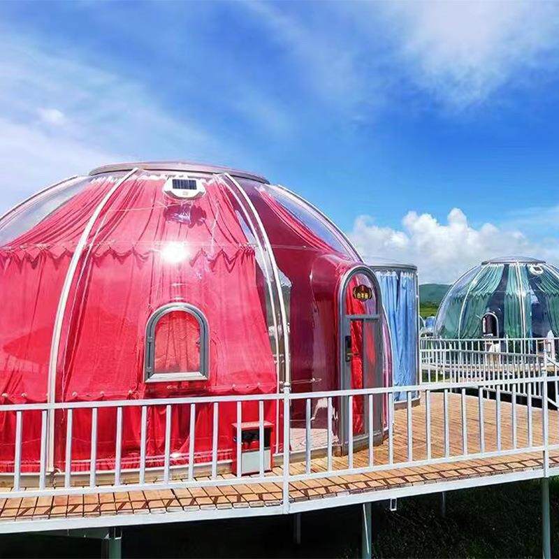 户外星空房网红餐厅泡泡屋PC阳光房景区户外民宿预制房屋透明帐篷