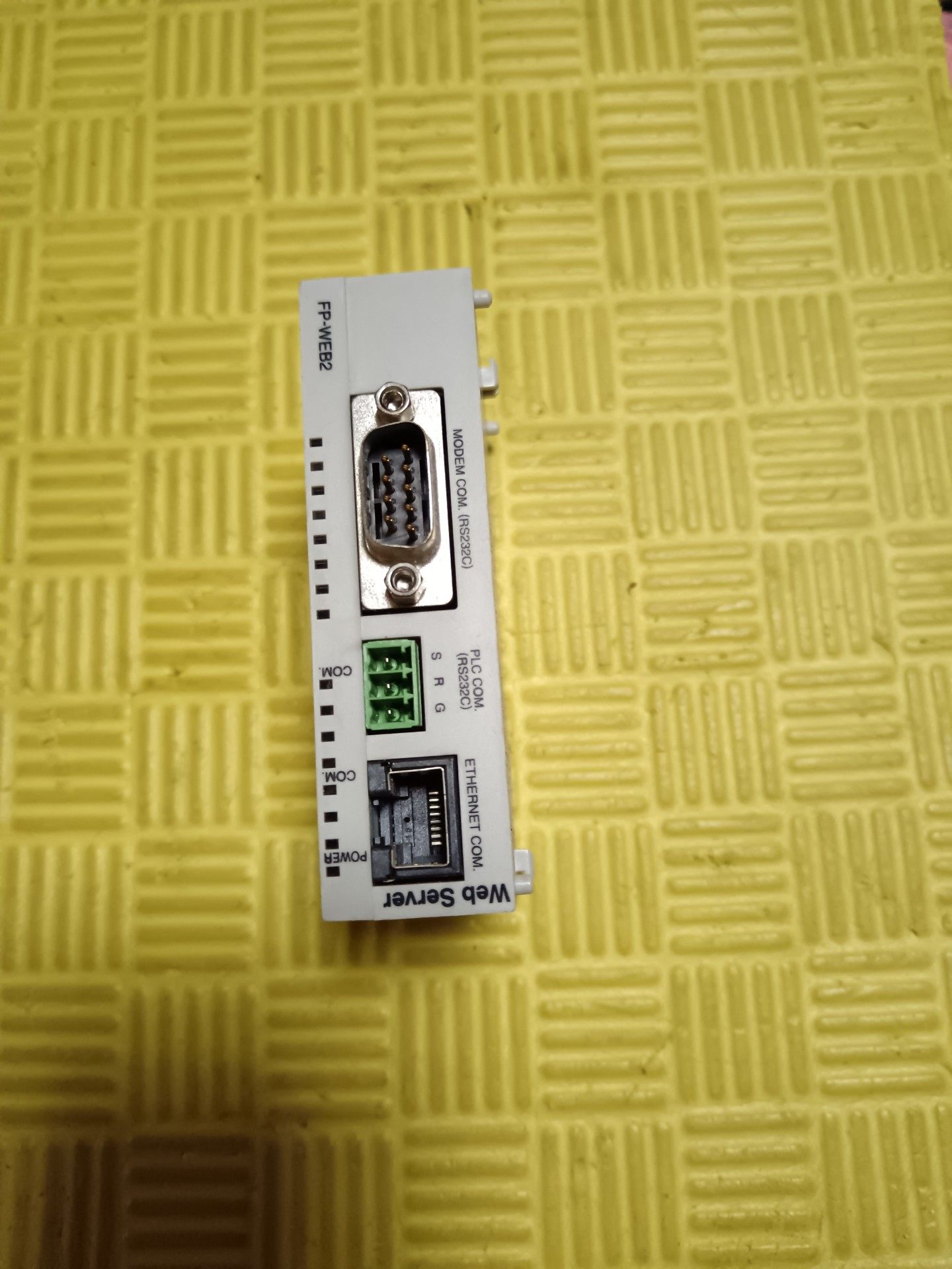 拆机PLC模块FP-WEB2 功能正常，实物拍摄，有需要的可