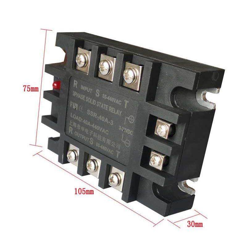 三相固态继电器 直流控制交流固态继电器现货固态继电器单相小型