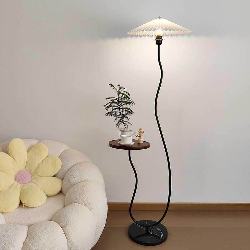 法式油风落地灯置物奶架台一客992厅卧体室沙发旁边几艺术复古氛