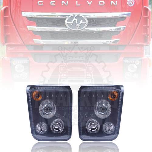 适用上汽红岩杰狮大灯总成C500C100M500杰卡前大灯改装全LED大灯