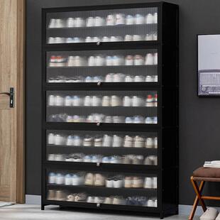 门口鞋柜高款立式入户柜一体门外走廊用极窄家用鞋架子多层带门