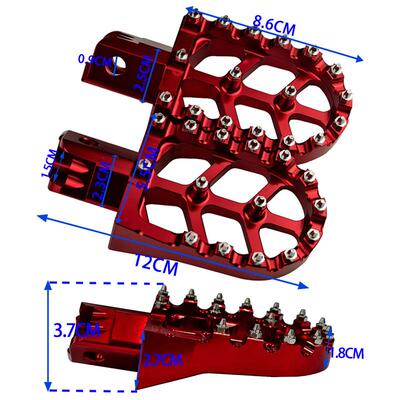 摩托车改配件CN62203C铝金材质多色彩小越耐野车脚合踏耐装磨用