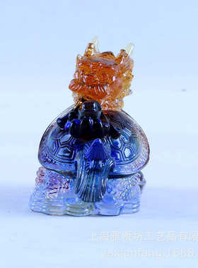琉璃厂家生产琉璃龙龟摆件 琉璃工艺品