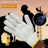 白发纺600 加厚加密棉线施工现场蒸白线纱线羊毛加厚手套