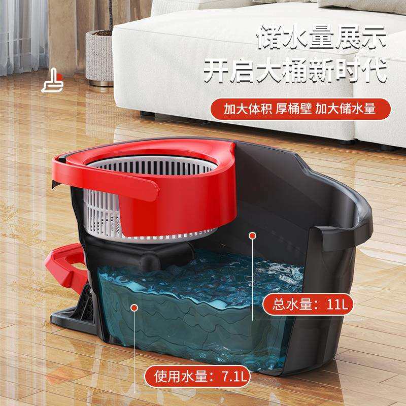 旋转拖把982脚踏拖把桶旋转用一拖布家用拖净脚家踏转清洁拖把旋