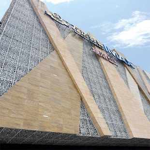 佛山氟碳漆铝单板幕墙 木纹铝单板门头造型冲孔铝板吊顶外墙 厂家