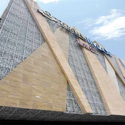 佛山氟碳漆铝单板幕墙 木纹铝单板门头造型冲孔铝板吊顶外墙 厂家