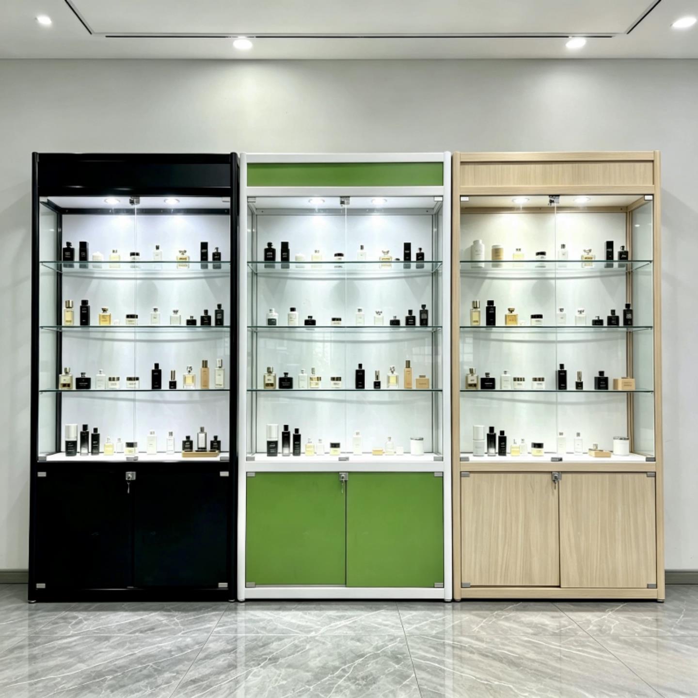 古董展柜珠宝首饰展柜化妆品展示柜汽车用品展示柜支持定做