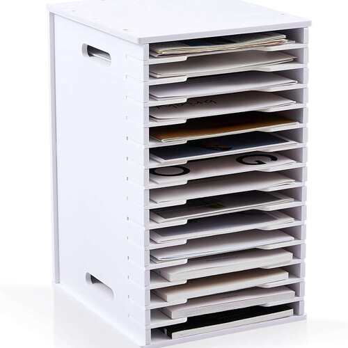 跨境文件架办公用品多层收纳A3A4绘图纸办公室桌面资料整理置物架