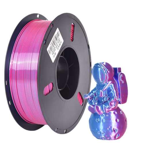 兰博3D打印耗材 PLA丝绸渐变彩虹色 PLA双色耗材混色丝绸渐变混色