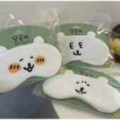 自嘲熊眼罩 出口高品质睡眠遮光透气冰袋可调节午休眼袋