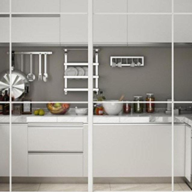 广州窄边阳台客厅厨房三联动推拉门折叠门平开门幽灵门PD门定制