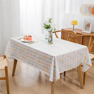 圣诞节庆桌布方儿童生派对装饰摆台日布防潮IRJN87Rh防尘盖卡通桌