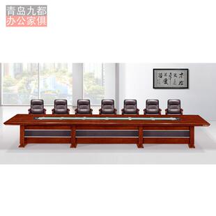 LS004供应办公桌会议桌实木简约进口油漆质量保障坚固